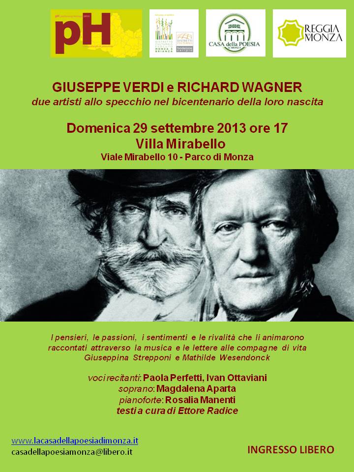 Performing Heritage – Ville Aperte 2013 - Concerto Verdi e Wagner - Locandina