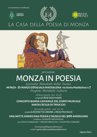 La Casa della Poesia di Monza | Monza in Poesia | 21 marzo 2014