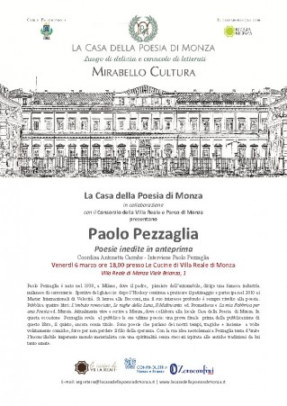Mirabello Cultura Paolo Pazzaglia Poesie inedite in anteprima 6.3.2015